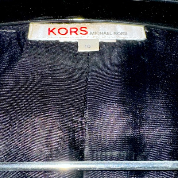 Black Herringbone Tweed Skirt Suit Kors By Michael Kors - Picture 2 of 6